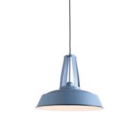 Vintage závesná lampa modrá okrúhla 43 cm - Living