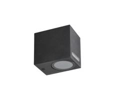 Vonkajšie nástenné svietidlo QUERK 1xGU10/35W/230V IP54 8 cm čierna