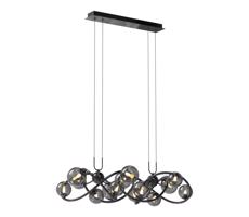 Wofi Wofi 7014-1405 - LED Luster na lanku NANCY 14xG9/3,5W/230V čierna/chróm