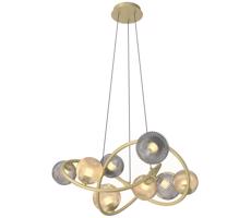 Wofi Wofi 7015-804 - LED Luster na lanku METZ 8xG9/3,5W/230V zlatá/šedá