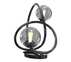 Wofi Wofi 8014-205 - LED Stolná lampa NANCY 2xG9/3,5W/230V čierna/chróm